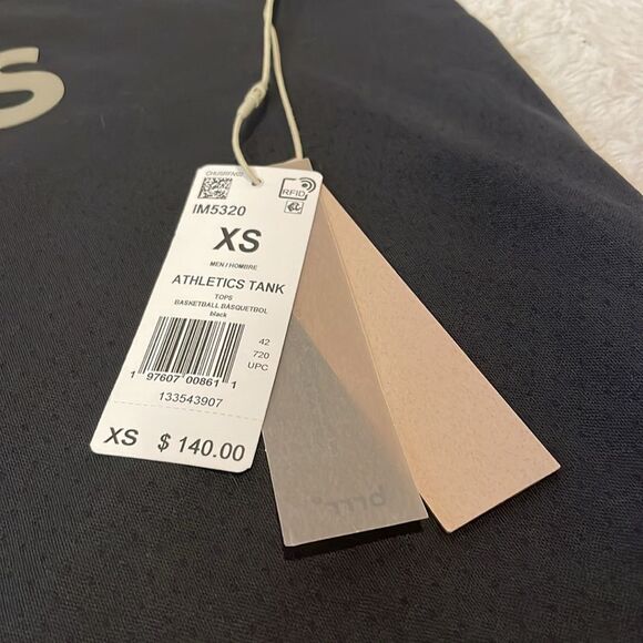 Fear of God Athletics x Adidas- NWT Men’s Mesh  Oversized Logo Tank- Size XS - Picture 9 of 12